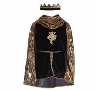 Déguisement enfant chevalier tunique cape couronne or 9/10A