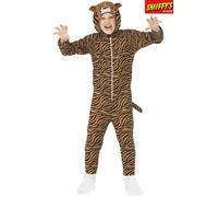 Déguisement Enfant De Tigre Tout En 1 Taille 4/6 Ans Marron