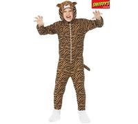 Déguisement Enfant De Tigre Tout En 1 Taille 7/9 Ans Marron
