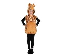 Déguisement enfant - Déguisement Girafe Enfant PtitClown - Blanc et marron - Combinaison à capuche - Taille 3 ans 3-4 ans