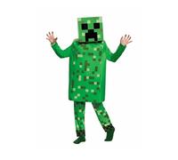 Déguisement enfant Halloween : Minecraft Creeper vert, taille XL (135 - 145cm)