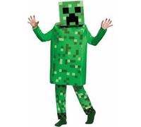Déguisement enfant Halloween : Minecraft Creeper vert, taille XL (135 - 145cm) Vert