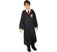 Déguisement enfant Harry Potter - RUBIES - Robe noire ample - Écusson Poudlard - Licence Harry Potter 3-4 ans