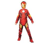 Rubie's Déguisement enfant Iron Man garçon – Costume rouge avec masque PVC – 7-8 ans