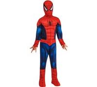 RUBIE'S SPIDER-MAN - Marvel officiel - Déguisement pour enfant de luxe Spider-Man. Taille 3-4 ans. Costume avec combinaison aux muscles rembourrés + cagoule attache velcro + couvre-bottes intégrés