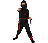 Déguisement De Guerrier Ninja Rouge Pour Enfants Plusieurs Tailles (Taille 10-12a)