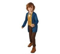 Deguisement enfant norbert dragonneau 7-8 ans 128 cm - sorcier heros film - serie animaux fantastiques - set costume + carte