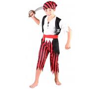 Déguisement enfant - Pirate Gilet - 4-6 ans - Noir - Garçon 7 ans