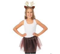 Déguisement Enfant - P'TIT CLOWN - Set Tutu Renne - Jupe en Tulle - Serre-tête Renne - Noël 10-12 ans