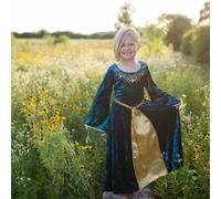 Déguisement Enfant ? Robe De Reine Guenièvre Bleu 5/6A