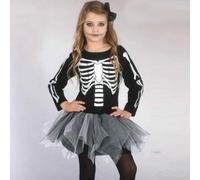 Déguisement enfant robe tutu squelette - NO NAME - Squelette - Fille - Noir - Polyester 5-6 ans