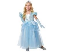 Déguisement enfant - RUBIES - Déguisement luxe Princesse - Bleu - Tiare et gants inclus - 3-4 ans