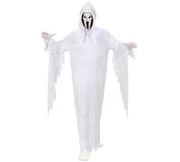 Déguisement enfant - WIDMANN - Fantôme Pointes - Blanc - Masque avec capuche - Robe à bords déchirés 8-10 ans