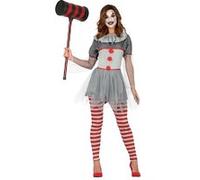 déguisement épouvantable clown femme - l - gris - guirca 88779 Gris G