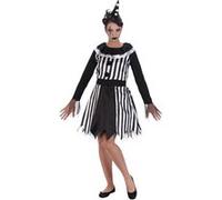 déguisement épouvantable clown noir blanc femme - s - noir - chaks h4230s Noir