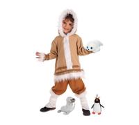 Déguisement Eskimo - Diamond - Enfant - Marron - Peluche - Veste, pantalon 3-5 ans