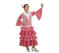 Mom Flamenco Sevilla Girl Costume Rouge 10-12 Years Enfants