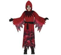 DÉGUISEMENT ESPRIT SATAN CHASSEUR D'ÂMES ENFANT 5/6 ANS Rouge, Bordeaux 10-12 ans