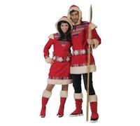 Déguisement Esquimau Nanook Homme - Taille: M / L Rouge