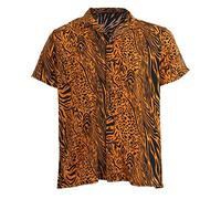 Déguisement exotique du Roi Tigre pour adulte - Costume fantaisie pour déguisement - Déguisement de télé-réalité, Orange, L