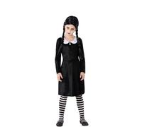 Déguisement Famille Morbide Fille - Taille: 3-4 Ans (98-115 Cm) Noir