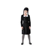 Déguisement Famille Morbide Fille - Taille: 7-9 Ans (130-145 Cm) Noir