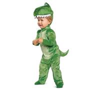 Déguisement Fancy Dress Rex de Pixar Toy Story pour bébés, Disguise, comprend une queue en relief et une tête de dinosaure, ensemble complet pour déguisement d'enfants, 18-24 mois, 3-4 ans