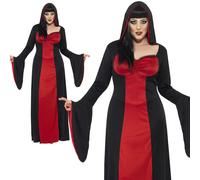 Déguisement Fantaisie Halloween Vampire Femme Taille Plus 16-30 Médiéval