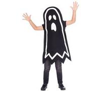 amscan - Unisex Kids Halloween Glow in the Dark Stick Ghost Costume Age: 4-12 Years