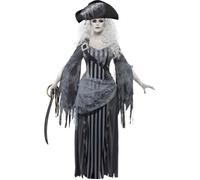 Déguisement fantôme princesse pirate - Robe et Chapeau - Mixte - SMIFFY'S - Gris foncé - A partir de 3 ans S