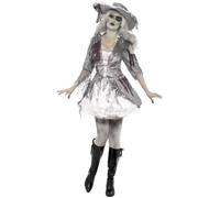 Déguisement fantôme trésor de pirate - Robe et chapeau - Mixte - SMIFFY'S - Gris - A partir de 3 ans L