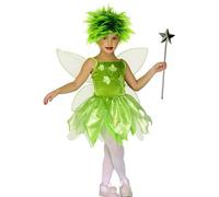 Déguisement Fée Des Forêts Fille 8 À 10 Ans Vert