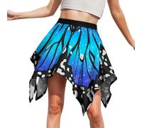 Deguisement Femme Carnaval Costume Deguisement Adulte Ailes De Papillon Déguisement Grande Taille Fille Ado Déguisements Adultes Accessoires Animaux Jupe 2Xl Fée Fleur Animal D'Ange Drole Performance