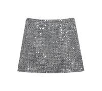Deguisement Femme Carnaval Jupe Fete Femme - À Sequins Slim Hottie Un Mot (Grey XL)