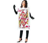 Déguisement Femme - Carte à Jouer - Reine de Coeur - Rouge - M/L - Costume Adulte