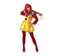 Déguisement Femme Clown Jaune XL