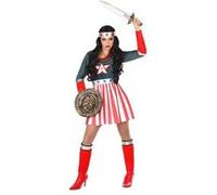 Déguisement femme comics captain Multicouleur G