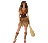 Déguisement FEMME des CAVERNES Marron XL 44 Cro-magnon Préhistoire caverne