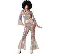 Déguisement Femme DISCO multicouleur XL 44 Adulte Années 1980 NEUF
