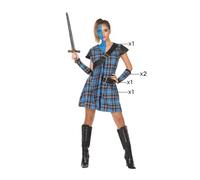 Déguisement Femme ECOSSAISE Bleu M/L 40/42 Cinéma écossais pays du monde NEUF