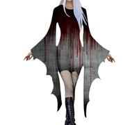 Deguisement Femme Halloween Adulte Déguisement Robe Noire Automne Infirmiere Gothique De Soiree Pour Costume À Manches Longues D'halloween Chic Et Elegant Corset Sexy Hiver A-Le noir1 XL