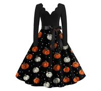 Deguisement Femme Halloween Sexy Citrouille Fantome Nonne Sexy Robe Squelette Vampire Accessoire Soiree Déguisement Raiponce Adulte Grande Malefique Pirate Cape Sorciere Femme Halloween XL