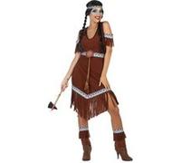 Déguisement femme indienne squaw Marron G