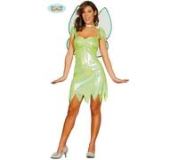Déguisement Femme - Magic Fairy - Taille 38-40 - Vert - Robe et Ailes