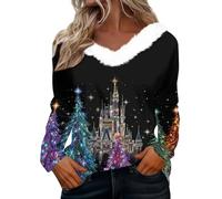 Deguisement Femme Noel Fête Drole Tenue de Pere Couple Humour Jacquard Lumineux Ridicule Chaud Chic Sapin Pull Vetement Noel Moche Adulte Polaire Pull Personnalisable XXL