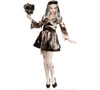 Déguisement Fiancée Défunte femme - WIDMANN - Noir - Halloween Carnaval S