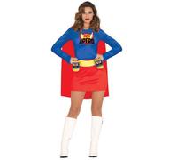 Fiestas Guirca - Déguisement Miss Apéritif - Cape, ceinture, porte-canettes, robe - Femme M Noir 18+