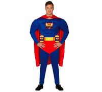 Fiestas Guirca Costume Super Buveur – Cape, ceinture, combinaison, porte-canettes – 48/50 M