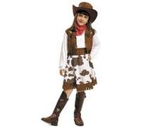 Déguisement Fille Cow-boy Blanc et Marron