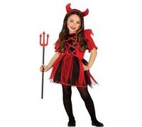 déguisement fille diablesse - 3/4 ans - rouge - guirca 85501 Rouge G